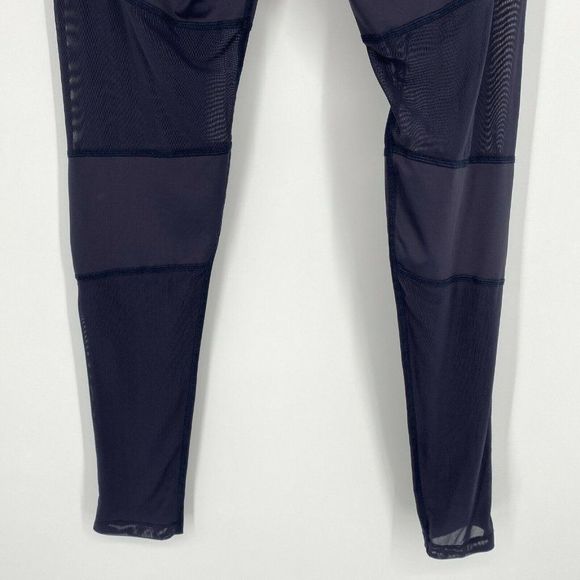 Varley Sycamore Mesh-Panel Compressive Stretch Athletic Tights Blue Women Large - Picture 9 of 12